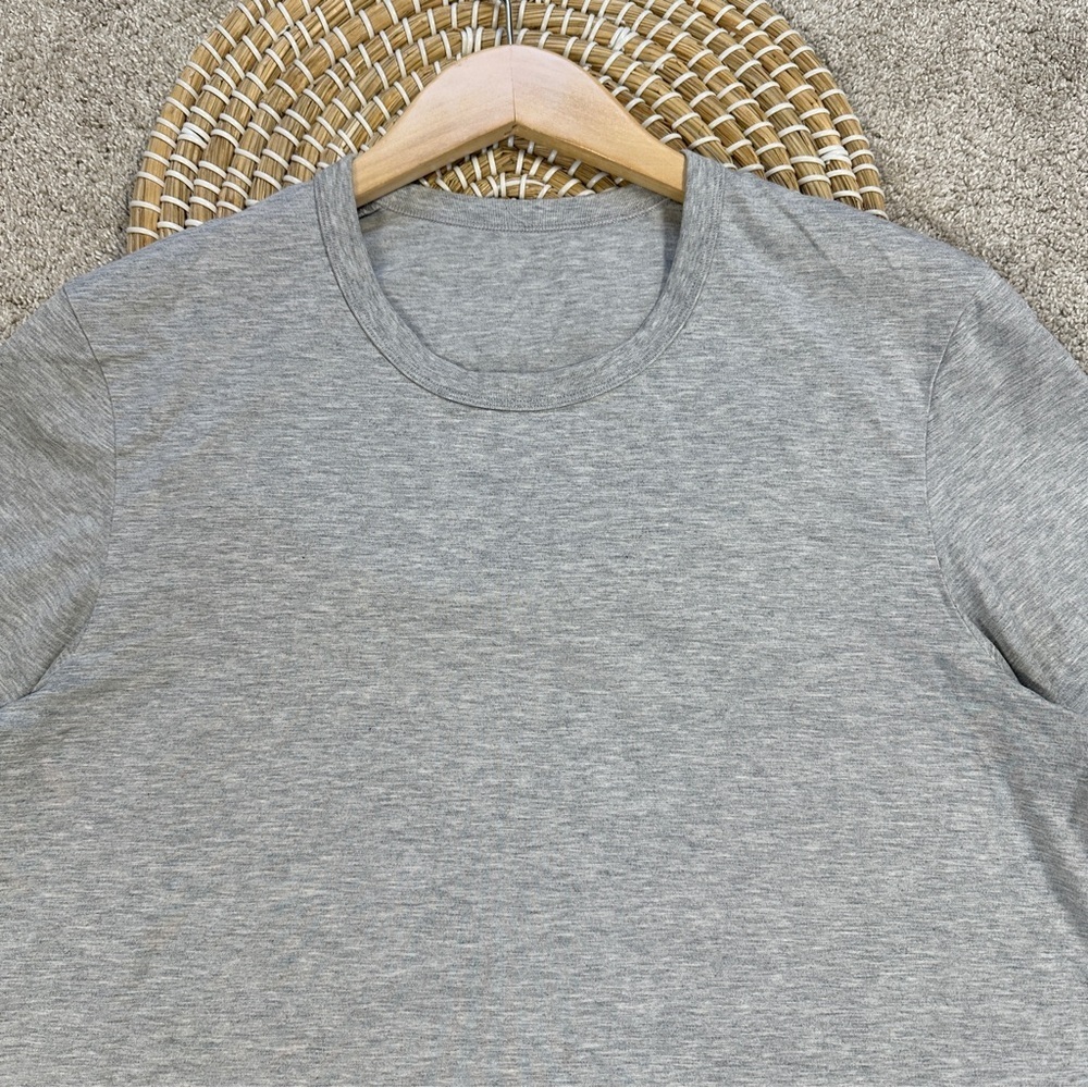 Lululemon Men’s 5 Year Basic Tee *Updated Fit in Heathered Core Medium Grey L - Picture 3 of 11